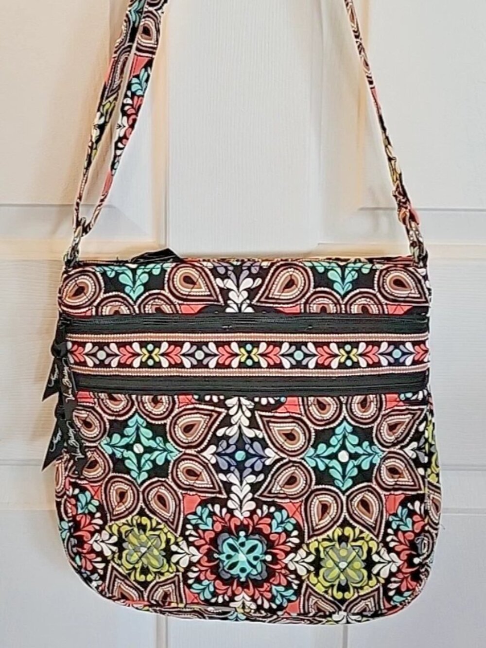 Vera Bradley Sierra Crossbody Shoulder Bag Purse Boho Print